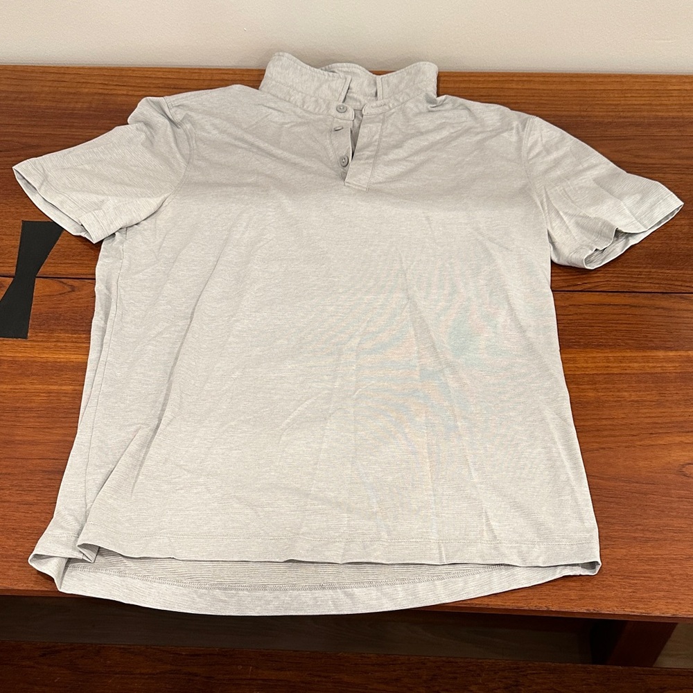 lululemon athletica Light Gray Polo Shirt
